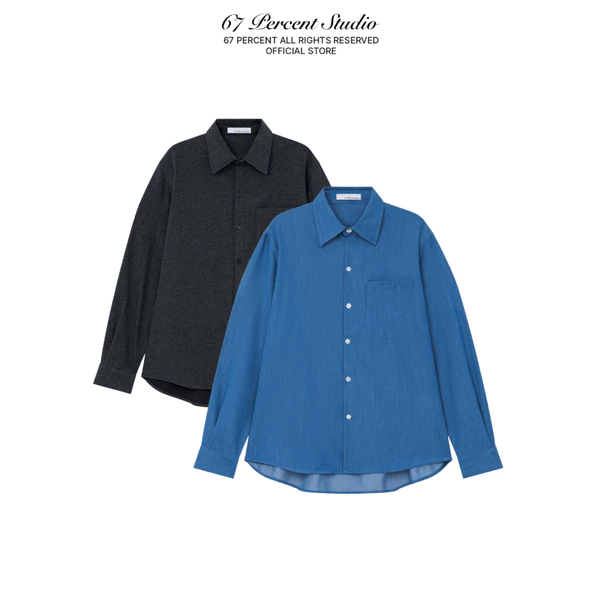 Áo Sơ Mi Dáng Phồng Tay Dài 67PERCENT/67% - JADE SHIRT