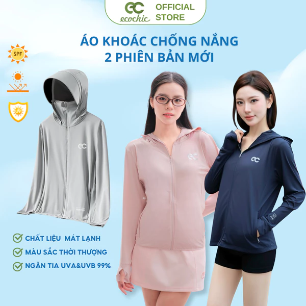 [LINK TỔNG-Tặng khẩu trang] Áo Chống Nắng ECOCHIC B041 & B233 Chất Liệu Cao Cấp Chống Tia UV UPF50+ Co Giãn Thoáng Mát