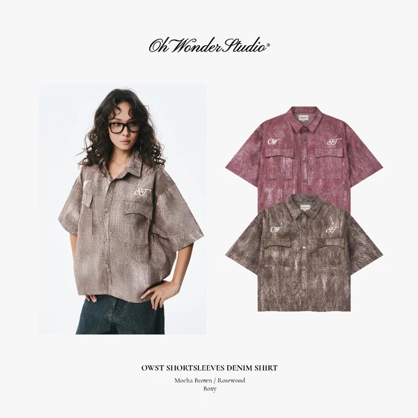 Áo khoác Shortsleeves Denim Shirt - Everdenim Collection