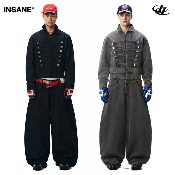 Quần Dài Denim InsaneClo ROYAL PANTS Form Baggy Unisex Chất Liệu Denim