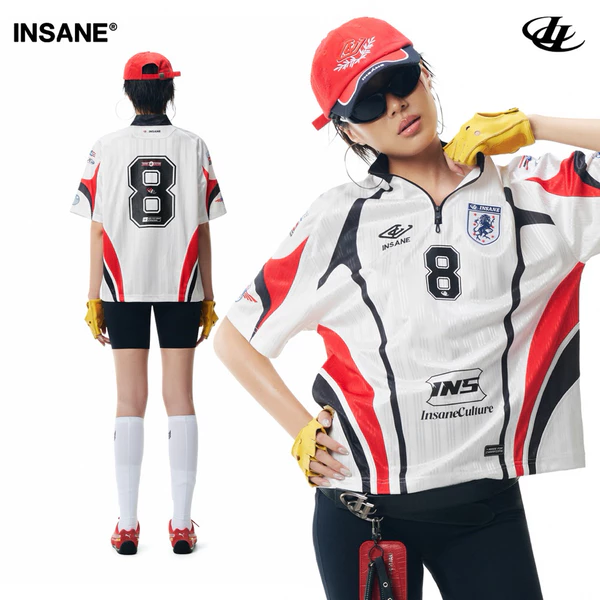 Áo Thun Thể Thao InsaneClo FOG JERSEY Form Oversized Unisex Chất Liệu Polyester Nhập Khẩu