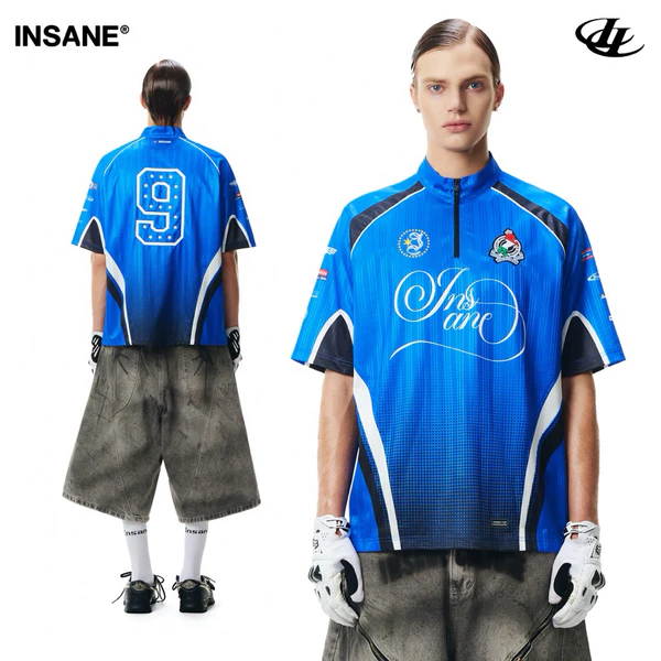 Áo Thun Thể Thao InsaneClo MILANO JERSEY Form Oversized Unisex Chất Liệu Polyester Nhập Khẩu