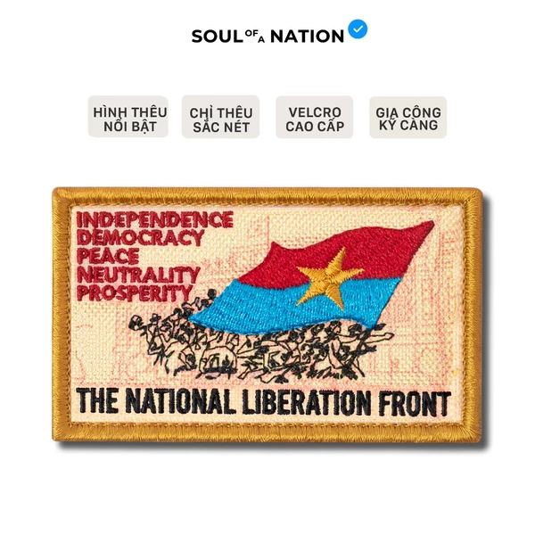 Patch Thêu ĐỘC LẬP - thêu satin có miếng dán velcro cao cấp - SOUL OF A NATION