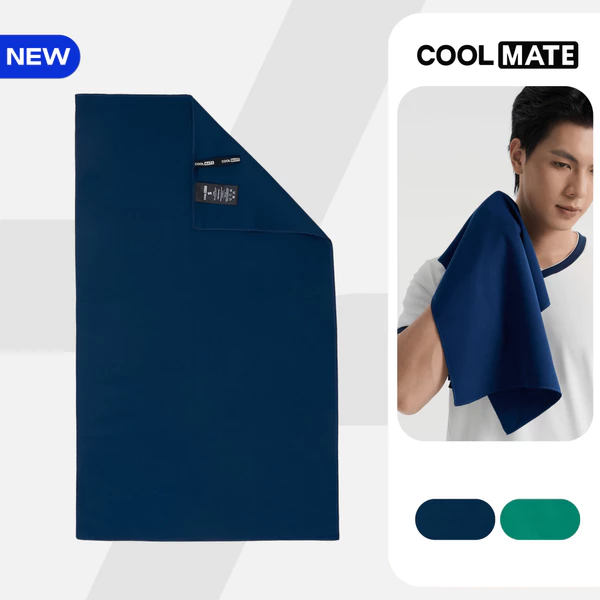 [MUA 2 GIẢM 5%]Khăn thể thao đa năng ActiveDry Lite mềm mại thấm hút, khăn tập gym Tennis, Pickleball, bơi Coolmate