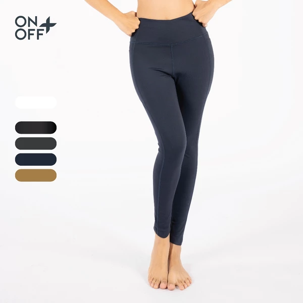 Quần legging thể thao nữ ONOFF co giãn 4 chiều, thấm hút - 16BL23A049