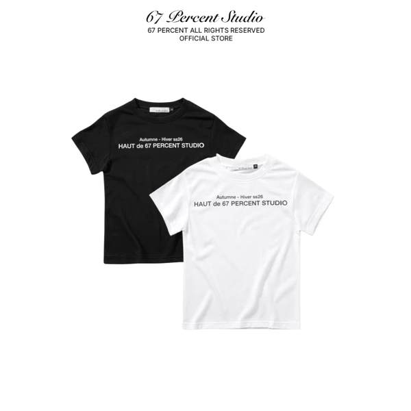 Áo Thun Nữ Hình In Sắc Nét Chất Liệu Cotton 67PERCENT/67% - AUTUMNE BABYTEE