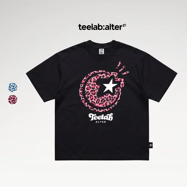 Áo Thun Teelab Alter TI-STAR Leopard Semi-Oversized Cotton Tee TS383