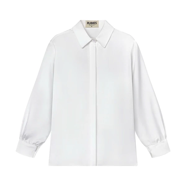 RUBIES Yaccin Shirt - Áo Sơ Mi Nữ Vải Lụa Tay Dài Cổ Đức