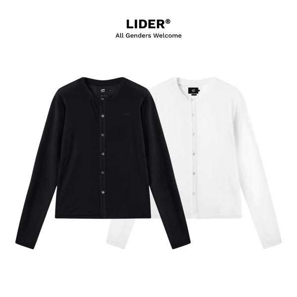 Áo Khoác Cardigan Boxy Ôm Body Unisex Mỏng Nhẹ LIDER HAZEL CARDIGAN - Caramel/Fog Grey/Black/Pearl