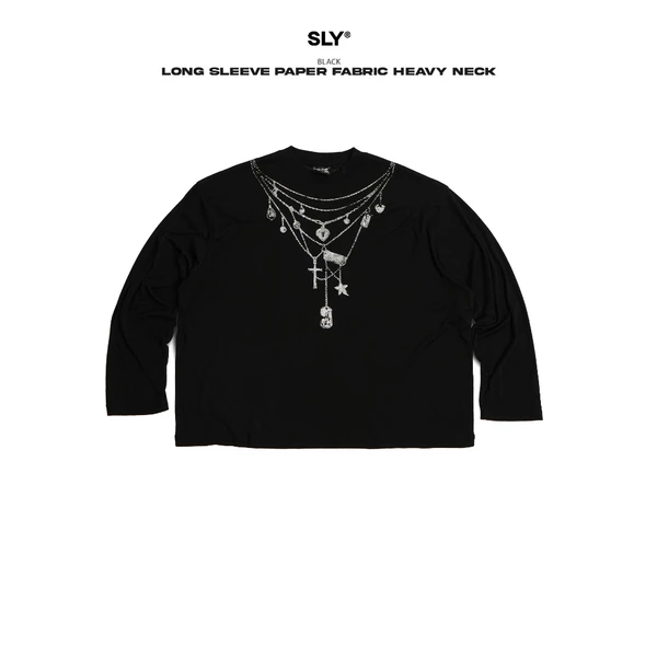 Áo thun giấy SLY Long Sleeve Paper Heavy Neck