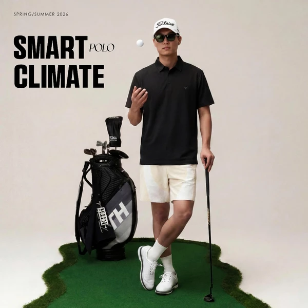 Áo polo dán SMART EASE POLO TORANO ngắn tay Mát lạnh, thoáng khí, chống UV HSTP391