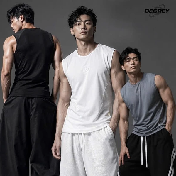 Áo ba lỗ màu TRẮNG/ ĐEN/ XÁM Degrey Sport Tank Top Body