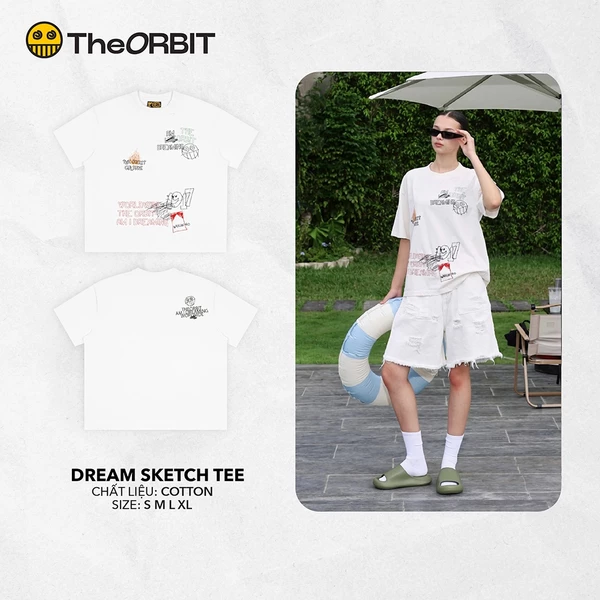 Áo Thun Năm Nữ The ORBIT DREAM SKETCH - Local Brand Chính Hãng