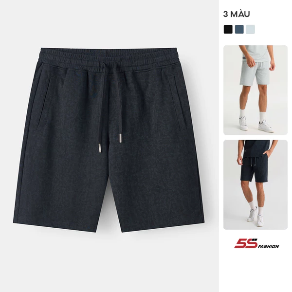 Quần Short Casual Nam 5S FASHION Vải Dày Dặn, Thoáng Mát, Thiết Kế Cạp Chun Co Giãn MBQST26006