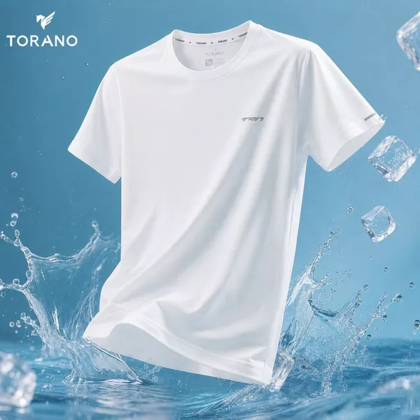 Áo thun nam TORANO SMART PACE TEE trơn in phản quang, co giãn thoải mái, thấm hút mồ hôi siêu thoáng khí HSTS902