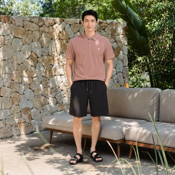 Quần short nỉ nam SMART LINEN SHORT TORANO Cạp Chun, Dây Rút Mềm Mại, Thoáng Mát, Form Năng Động HSBS800