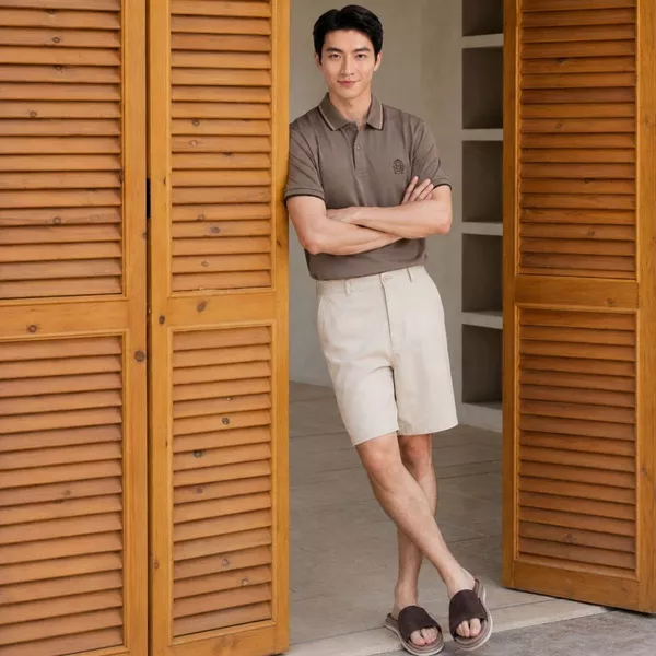 Quần short khaki nam SMART COMFORT SHORTS TORANO dáng Basic Co Giãn, Thoáng Mát, Trẻ Trung HSBK801