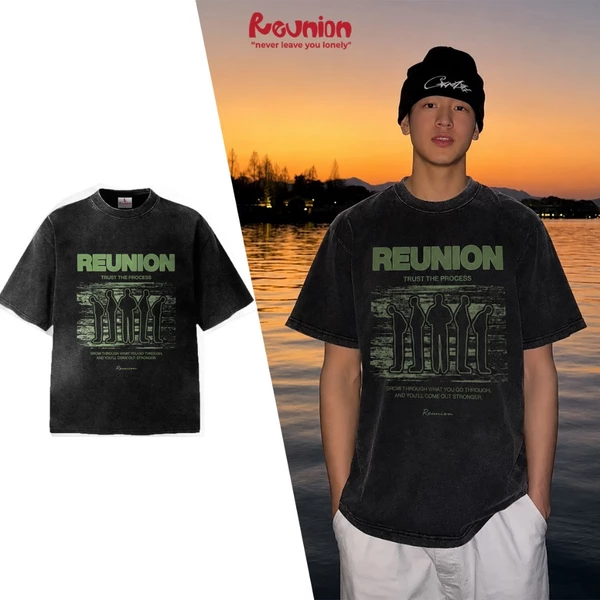 Áo Thun Washed REUNION  "TRUST THE PROCEED" T-shirt TSW35