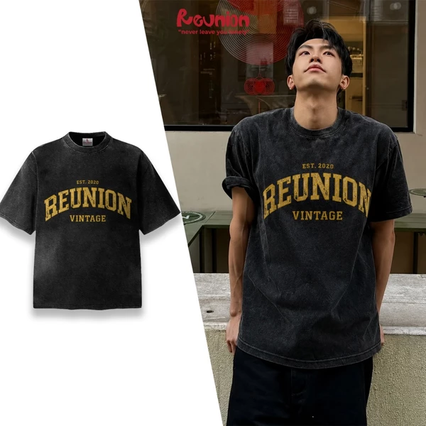 Áo Thun Washed REUNION  "VINTAGE" T-shirt TSW36