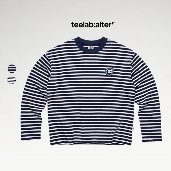 Áo Thun Teelab Alter Striped Basic Oversized Cotton Tee TS402