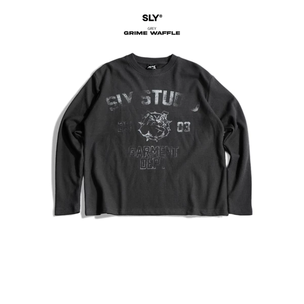 Áo tay dài Long Sleeve Waffle Grime Grey