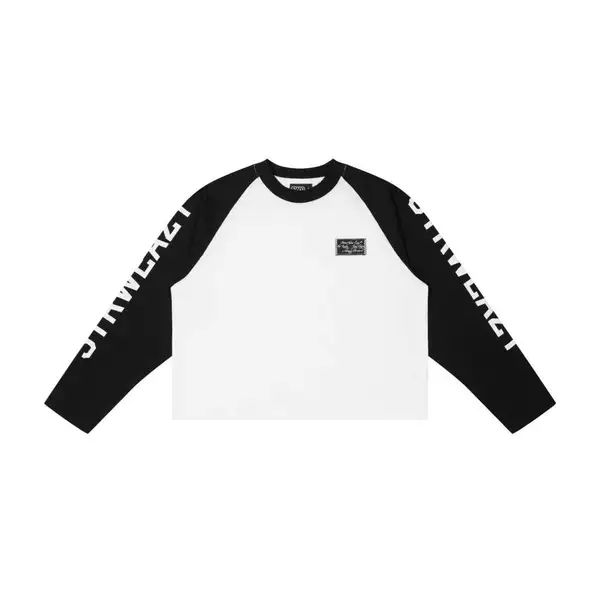 ÁO SWE TRACKSIDE L/S TEE - BLACK/WHITE