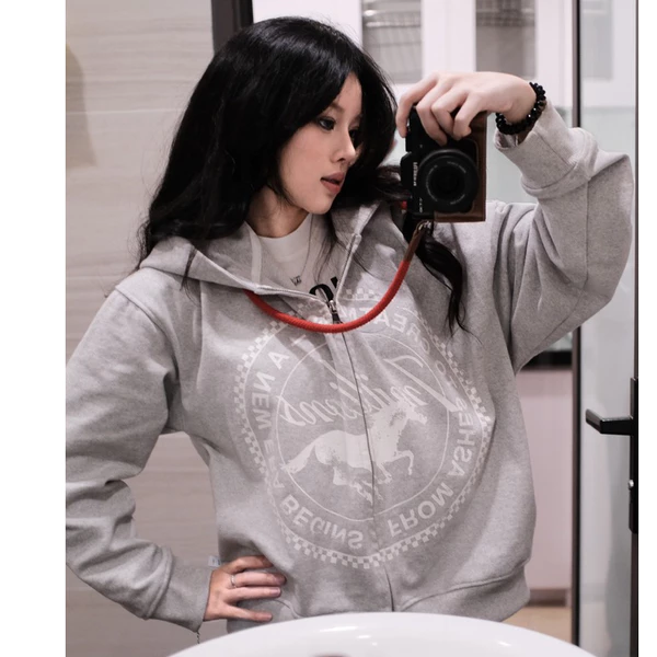 Áo khoác hoodie zip "7millions Reborn" boxy