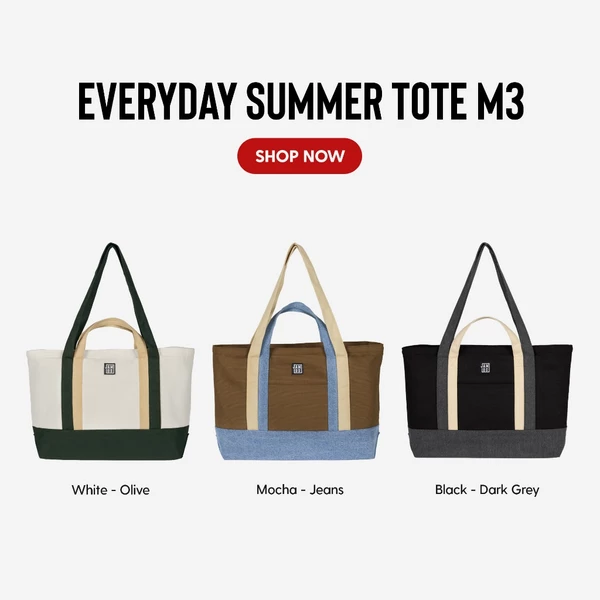 Everyday Summer Tote M3 - Túi tote vải canvas hàng ngày size M3 Jamlos