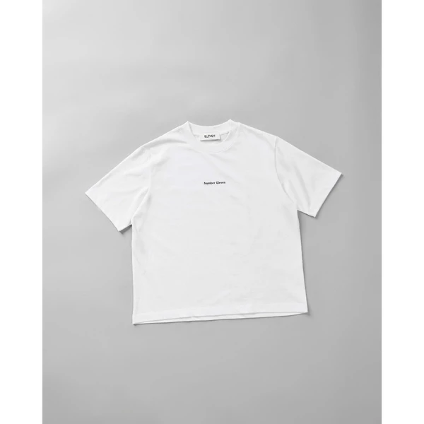 Eleven - Áo Thun Unisex Nam Nữ In Number Eleven Ngang | Màu Trắng