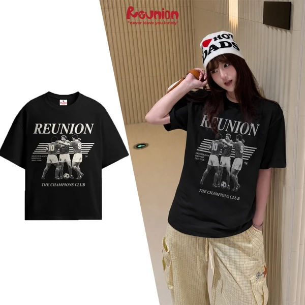 Áo Thun Unisex chính hãng REUNION "CHAMPIONS" Chất Cotton 260gsm TS346