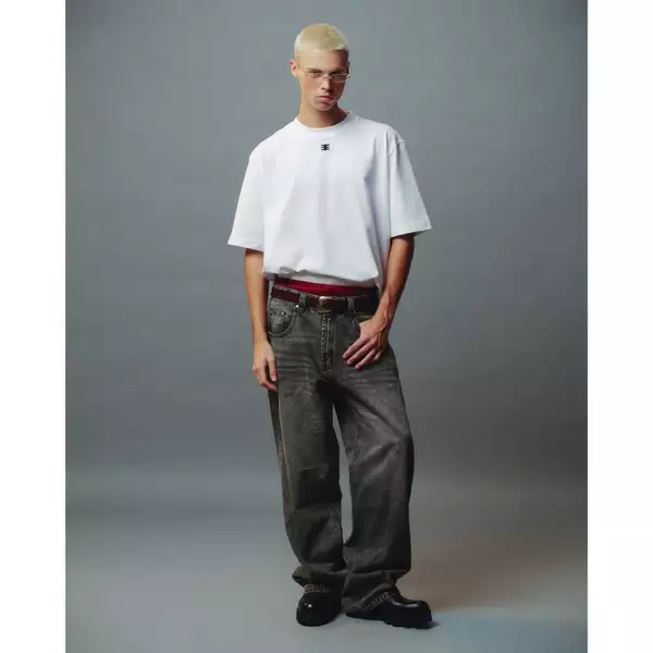 Eleven - Áo Thun Oversize Thêu Mono | Màu Trắng