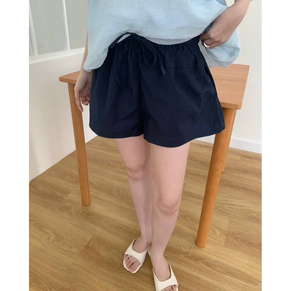 DOB - Quần short kaki cạp chun dây rút I Dori Short