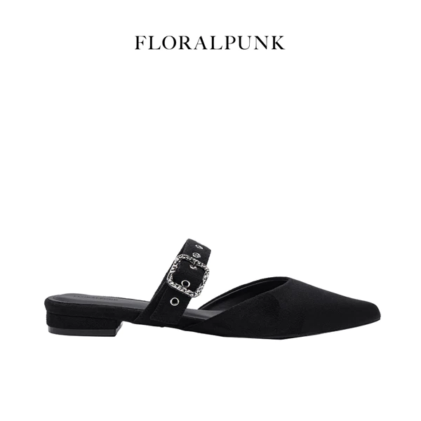 [NEW] Dép bệt Floralpunk Jane Mules - Đế cao 2cm chất liệu da lộn - Dây quai trước