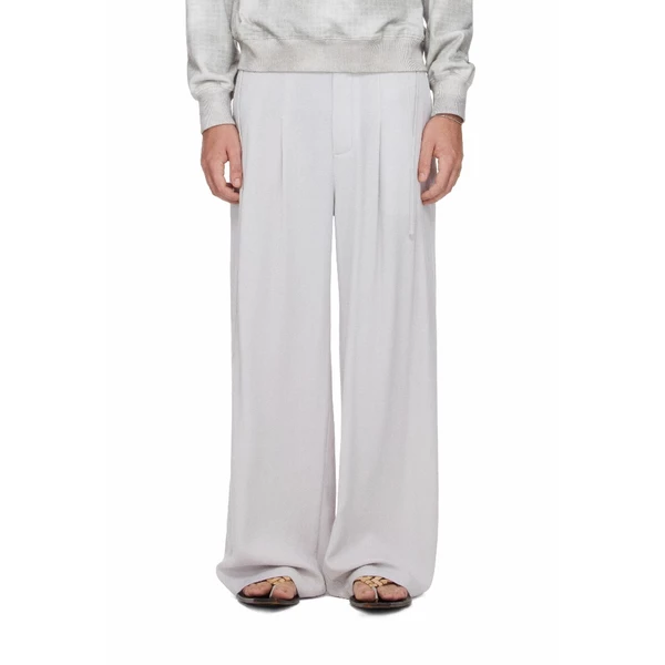 Quần Linen Ống Suông Nam Màu Xám - BEUTER® MS LINEN STRAIGHT PANTS - GREY