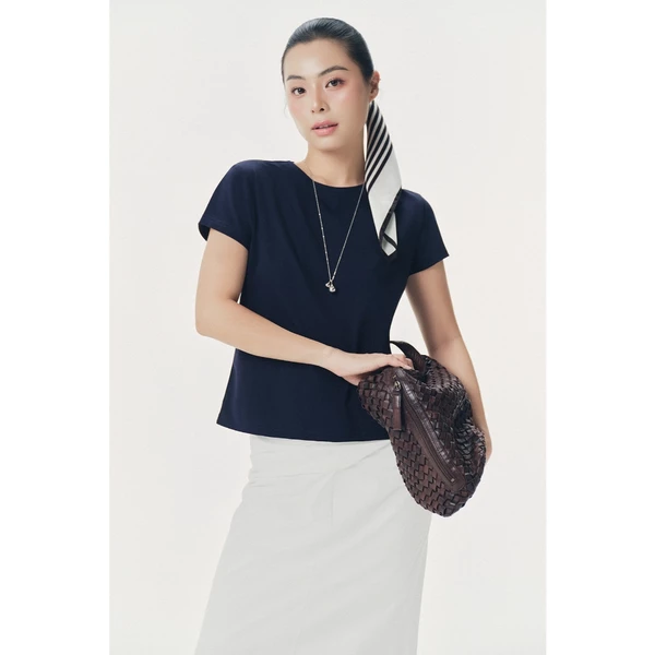 Áo thun cộc tay dáng regular, chất thun lạnh cotton co giãn Mono Talk - MFOT26Y-T60001FT