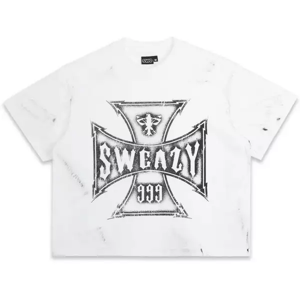 ÁO SWE CROSS BOXY TEE - WHITE