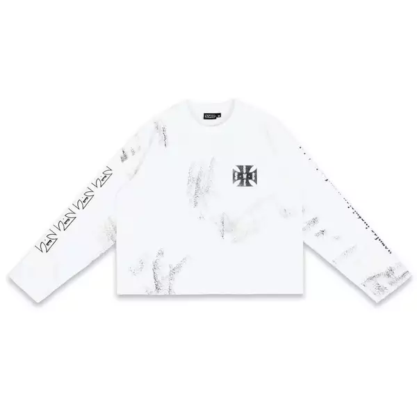 ÁO SWE CROSS L/S BOXY TEE - WHITE