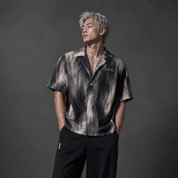 Áo Sơ Mi Degrey Shirt Dusty Green/ Brown/ Trắng