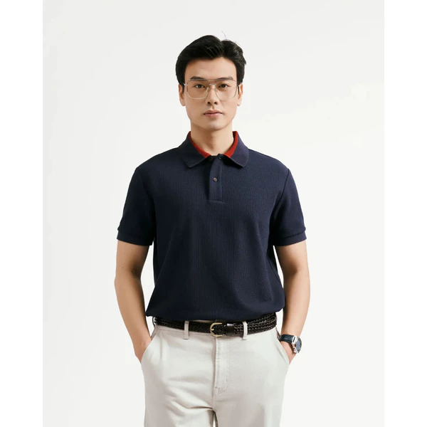 Áo Polo Tay Ngắn Nam Phối Cổ Form Fitted - Routine 10F25POL001