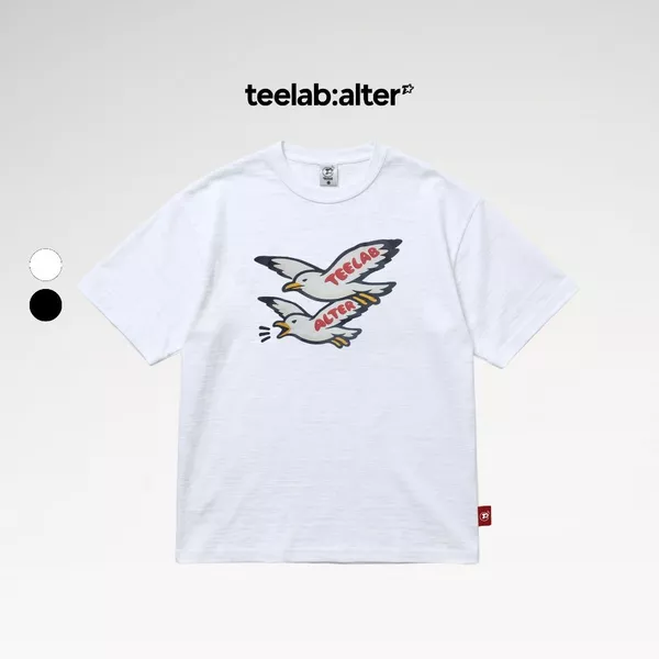 Áo Thun Teelab Alter Seagull Semi-Oversized Slub-Cotton Tee TS413