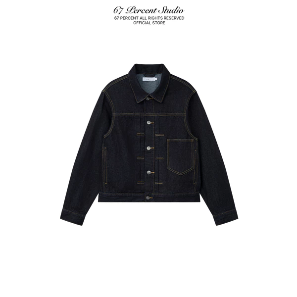 Áo Khoác Jeans Có Đai Rút Điều Chỉnh 67PERCENT/67% - TOKYO WORK DENIM