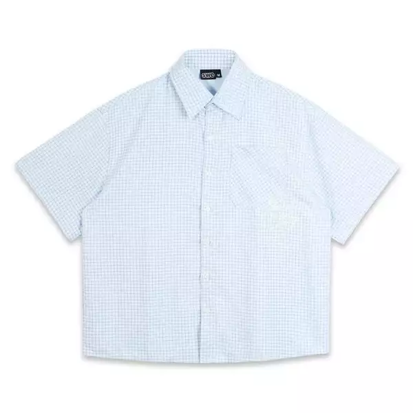 ÁO SWE GRID WORK SHIRT - BLUE