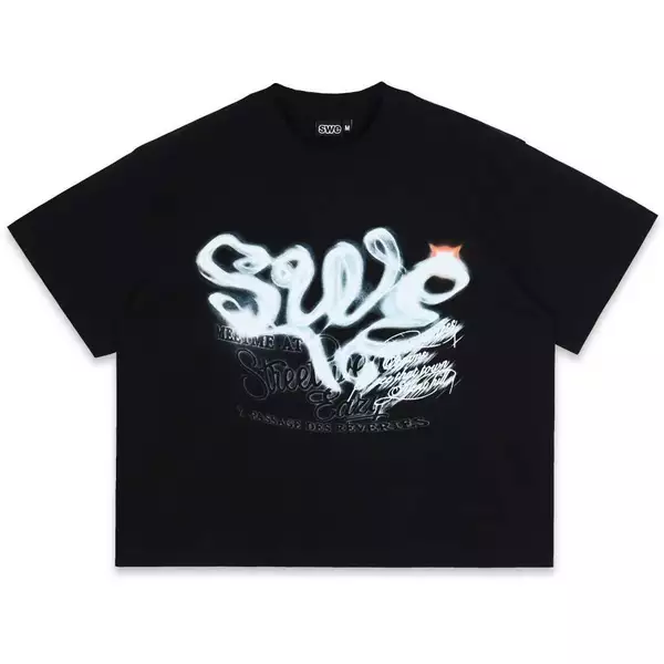 ÁO SWE AFTERIMAGE BOXY TEE - BLACK