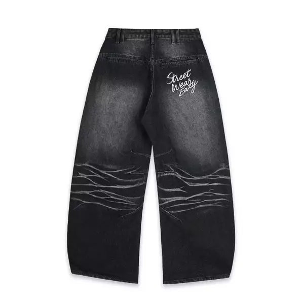 QUẦN SWE WHISKER JEANS - WASHED BLACK