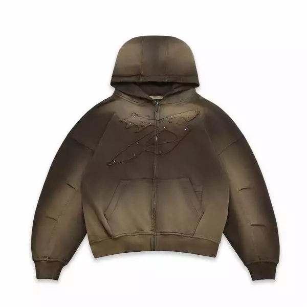 ÁO SWE RIDGE ZIP HOODIE - BROWN