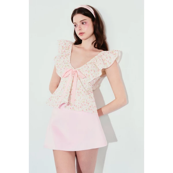 DOTTIE - Áo cánh tiên phối nơ - T1201