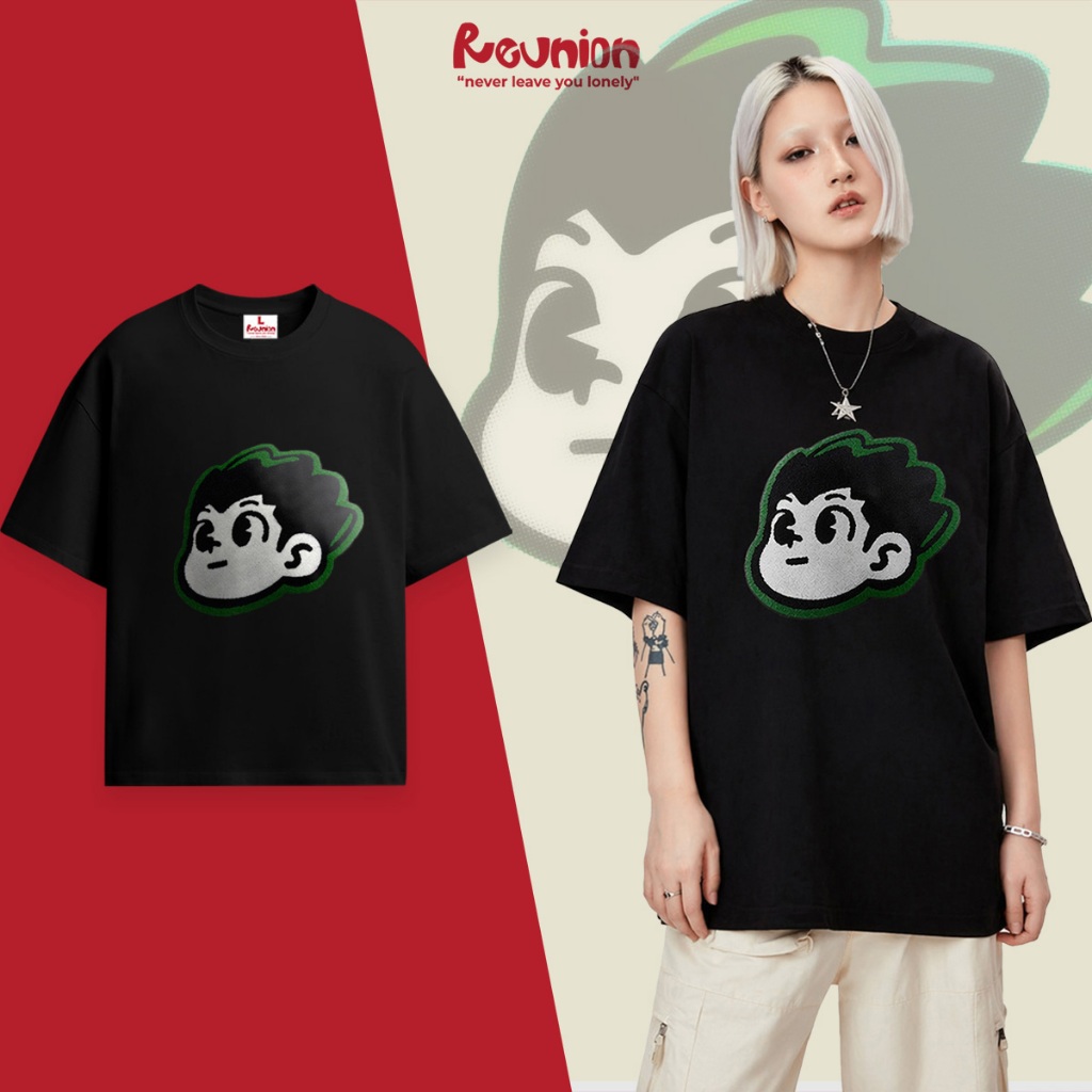 RNC Chenille Embroidery R'HUNTER Tee - Áo Thun Thêu Xù 3D Brand REUNION