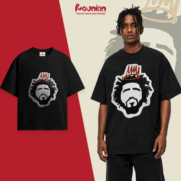 RNC Chenille Embroidery R'KING Tee - Áo Thun Thêu Xù 3D Brand REUNION