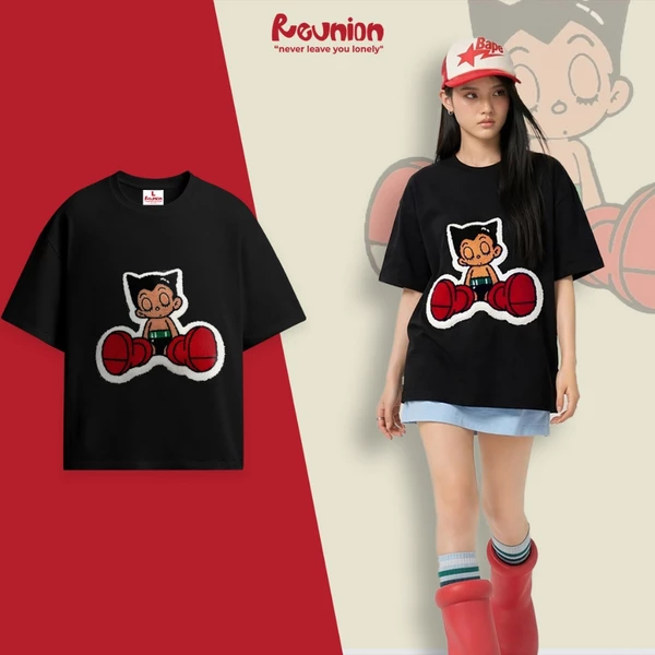 RNC Chenille Embroidery R'SLEEP ATB Tee - Áo Thun Thêu Xù 3D Brand REUNION