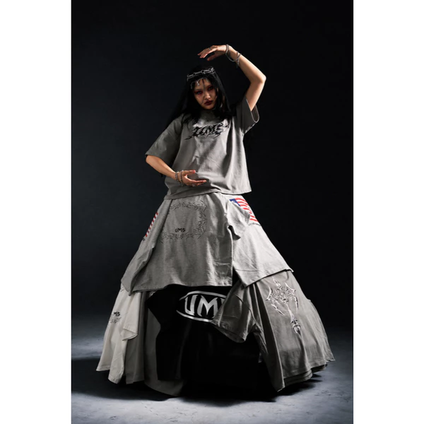 Áo Thun Màu Xám Thế Hệ Mới Chất Liệu Cotton Form Boxy Phong Cách Streetwear Local Brand Việt Nam UMS